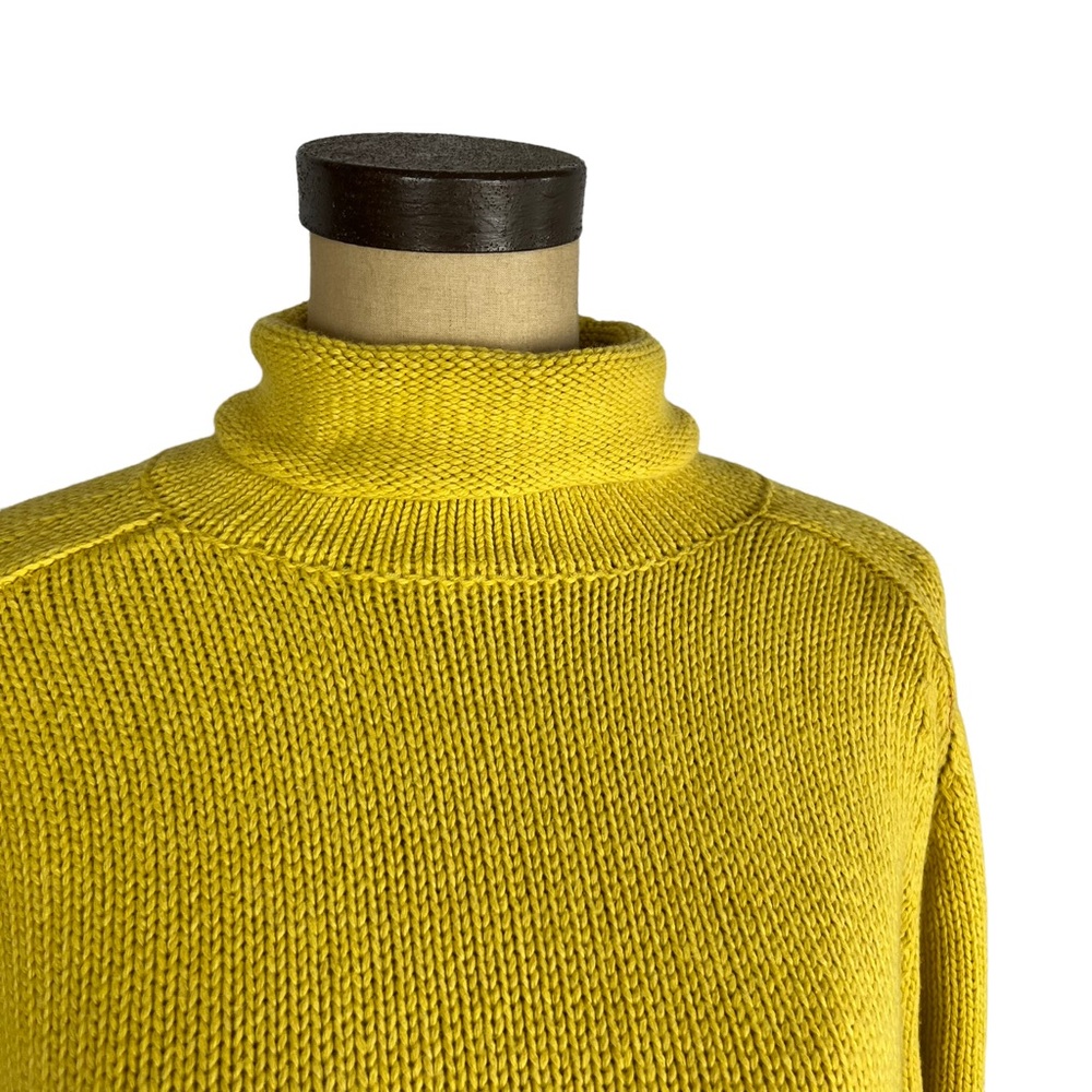 Lou & Grey mustard yellow NWT turtleneck knit sweater XS - Picture 2 of 7